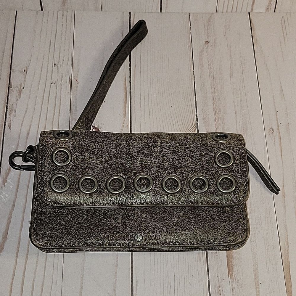 Treasure and Bond Leather Grommet Wristlet Wallet